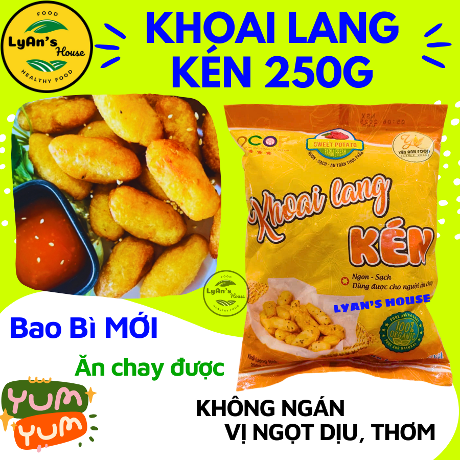 Khoai Lang Kén 250g (15 Cái) | Ăn Vặt Giòn Ngon, Tiện Lợi