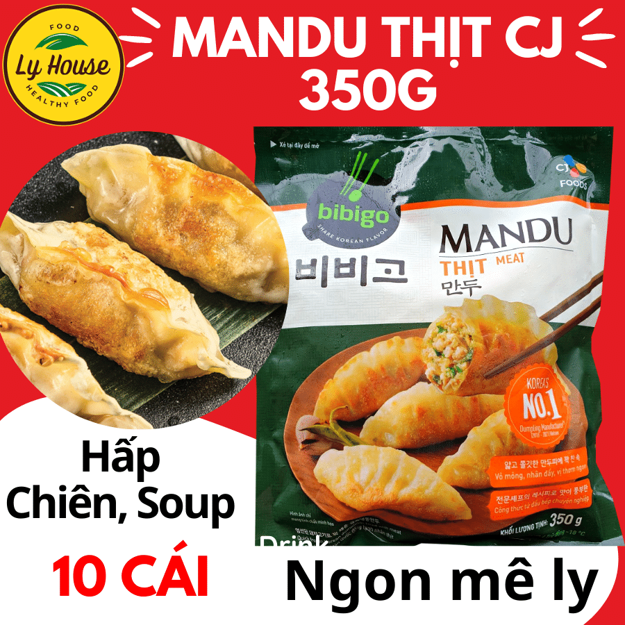 Bánh xếp Mandu Thịt CJ 350g 10 cái