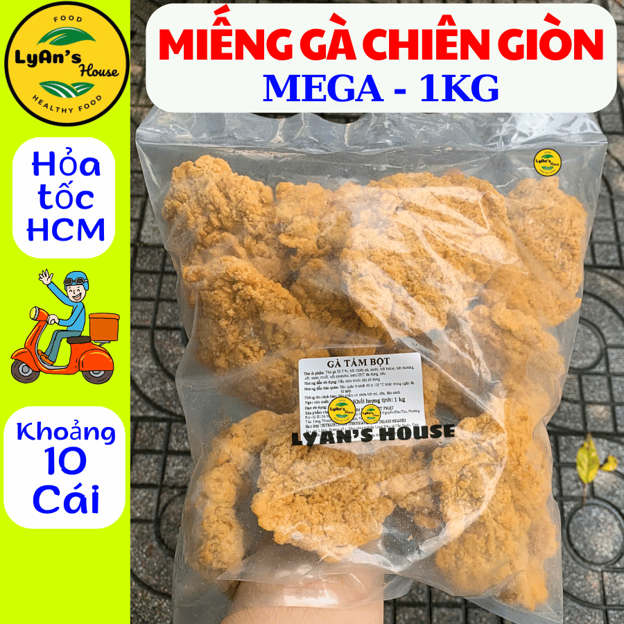 Miếng Gà (Má Đùi Gà) Chiên Giòn 1kg - MEGA