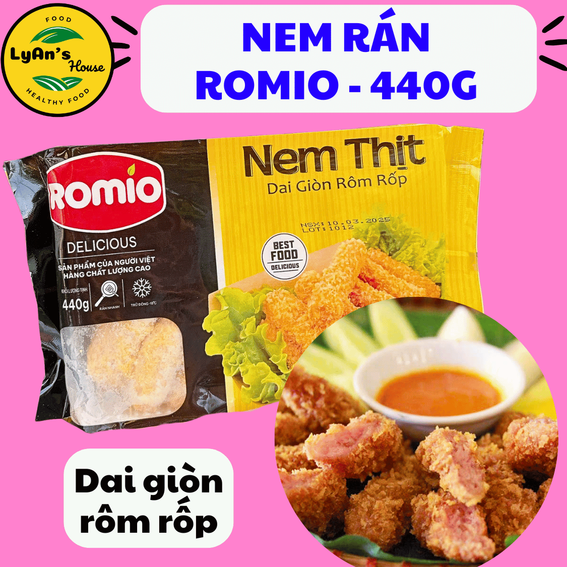 Nem chua rán Hà Nội 440g