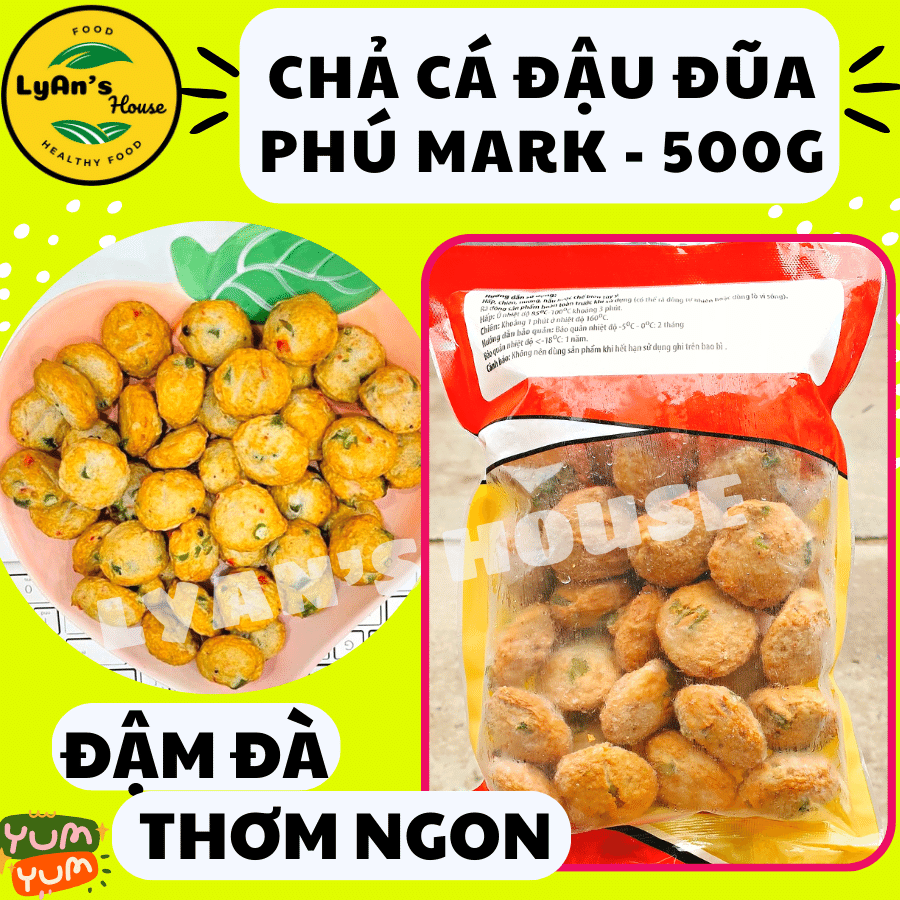 Chả Cá Đậu Đũa Phú Mark 500g (Bao Bì Mới) – Đặc Sản Đậu Đũa Thơm Ngon