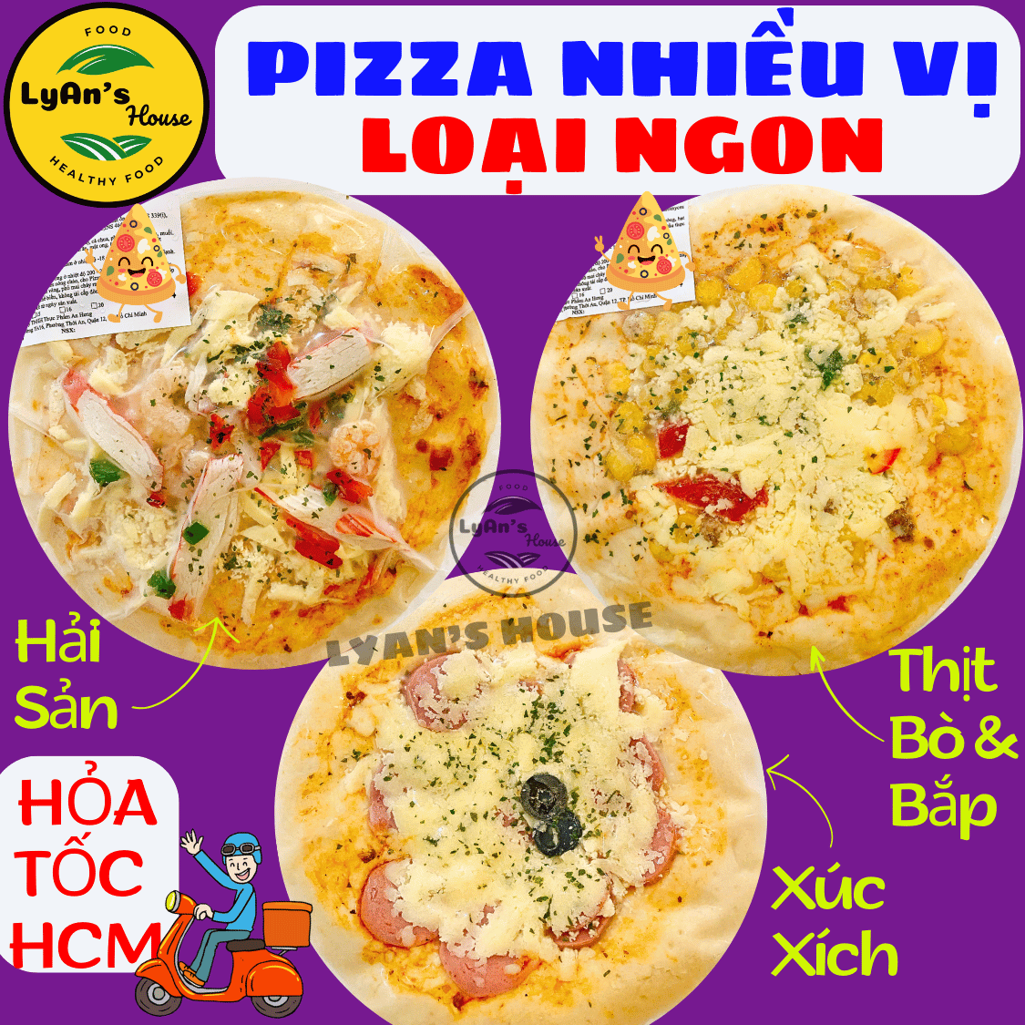PIZZA XÚC XÍCH (Size 15cm)