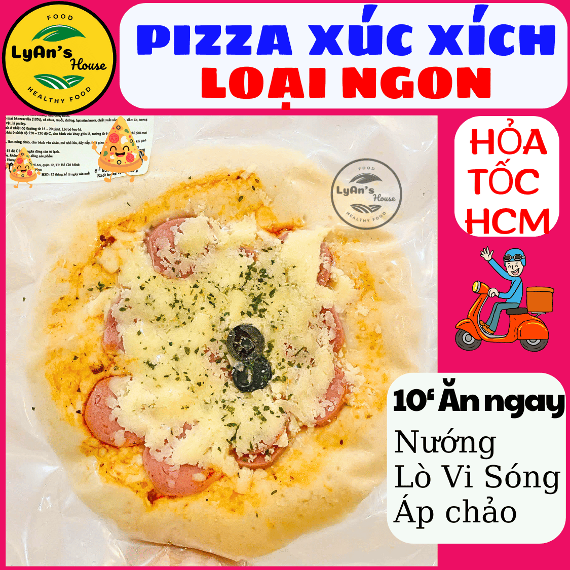 PIZZA XÚC XÍCH (Size 15cm)