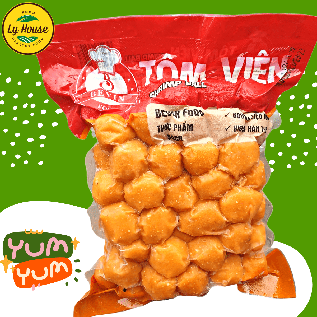 Tôm viên Bevin 500g