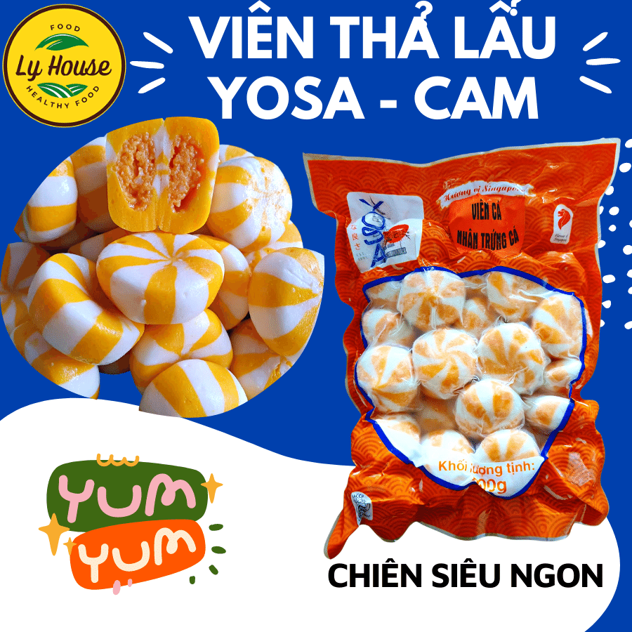 Viên thả lẩu cam Yosa 500g