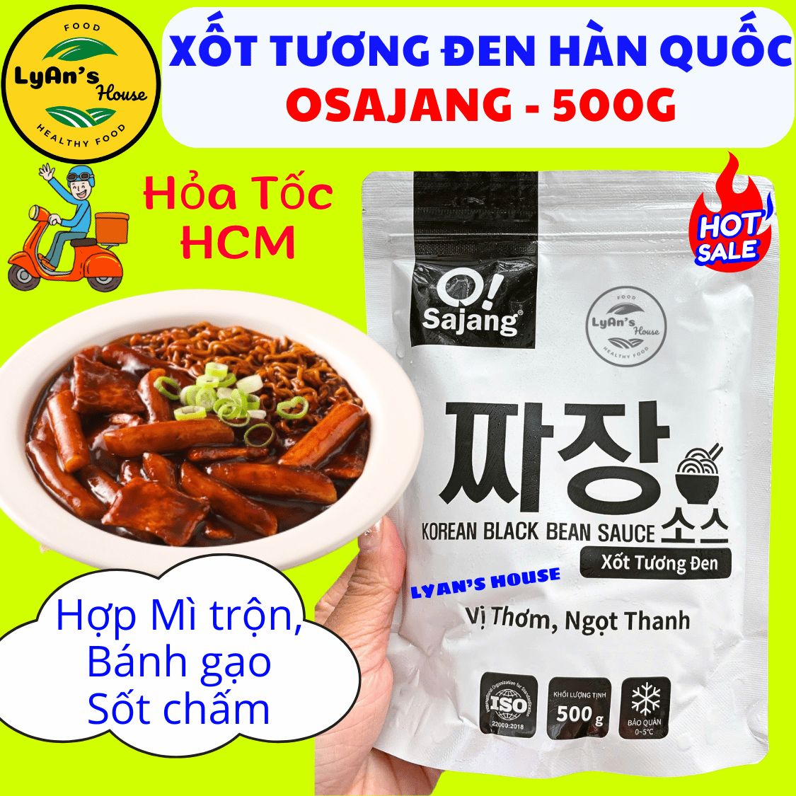 Sốt Tương Đen Hàn Quốc Osajang 500g – Giá Sỉ Cho Quán Ăn