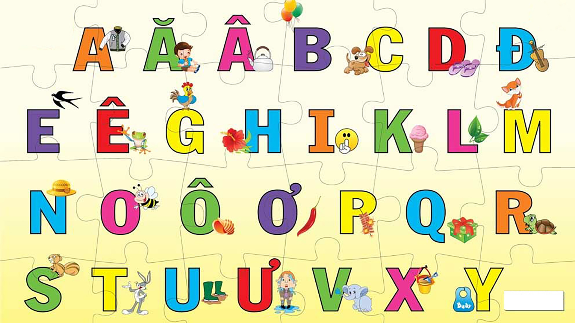 Bảng chữ cái tiếng Việt đầy đủ - Cách học dễ nhớ cho bé