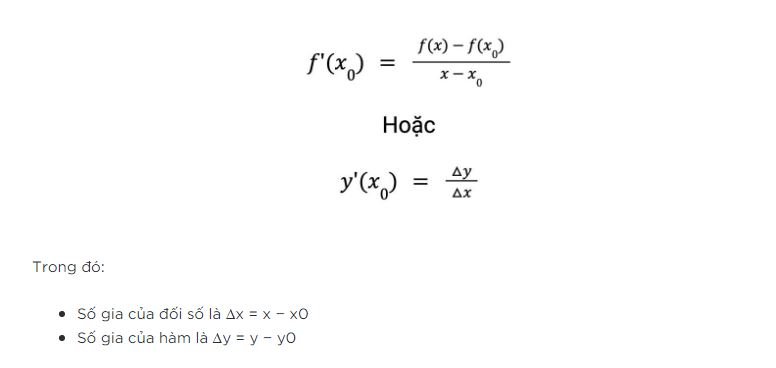 Công thức đạo hàm đầy đủ và cách ghi nhớ dành cho học sinh hiện nay
