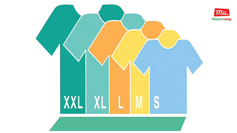 Kích cỡ các size áo với nhau