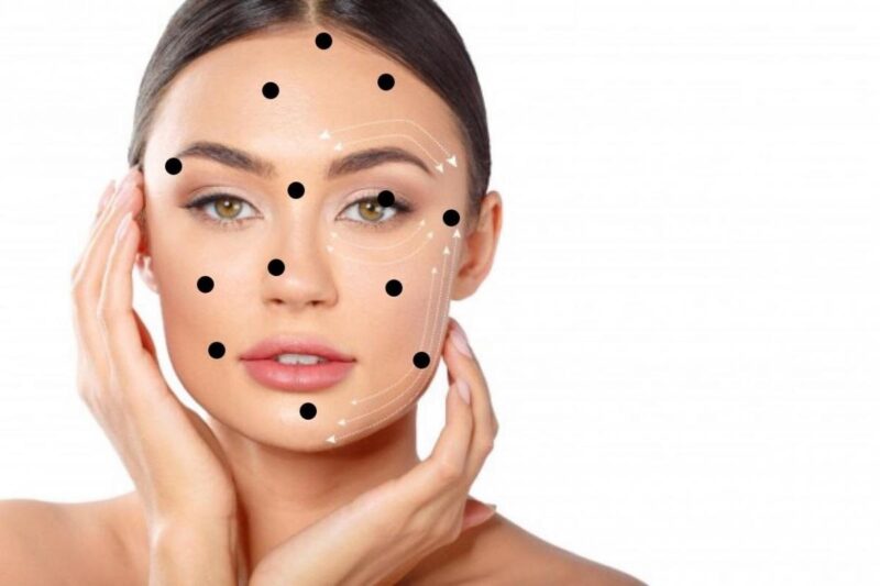vị trí nốt ruồi trên mặt nữ