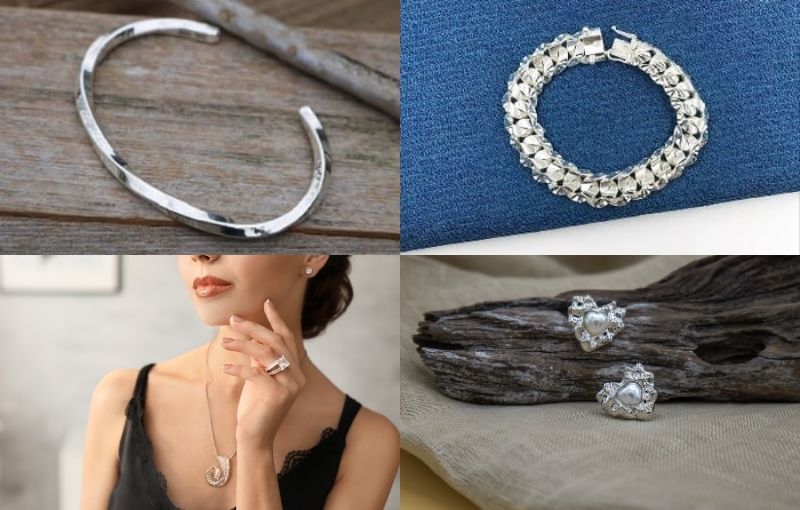 Các mẫu trang sức tinh tế, cao cấp từ bạc ta