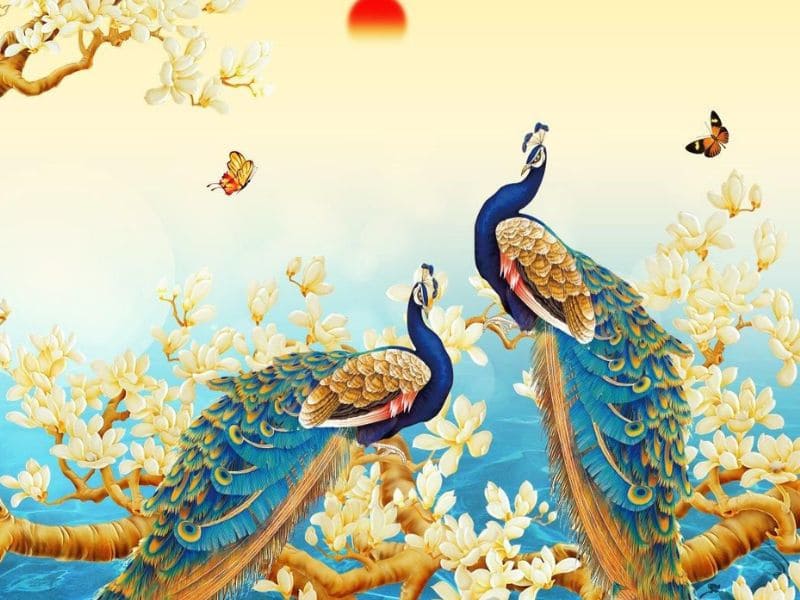 Chim CÔNG trong phong thủy: Biết dùng đúng cách vừa may mắn vừa dồi dào tài lộc, làm ăn tấn tới hadosa.com/tranh-con-con...