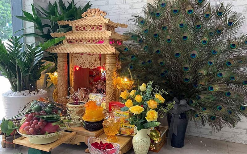 Kích thước bàn thờ Thần Tài và Ông Địa