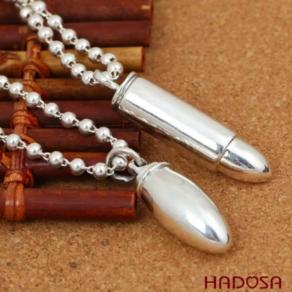 Mặt dây chuyền bạc hình viên đạn phù hợp phong cách hiphop