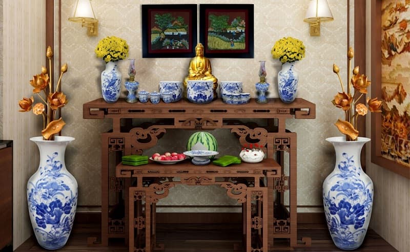 Ngai chén gia chủ cần đặt ở vị trí trước bát hương