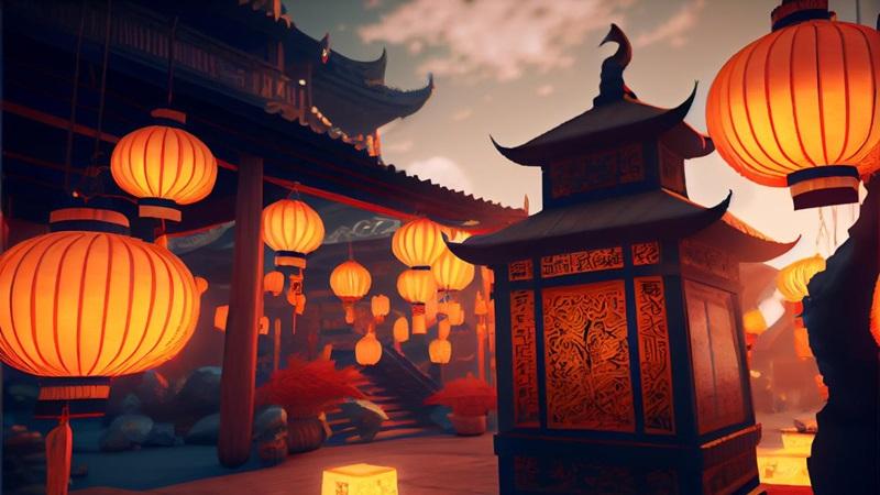 Thả đèn lồng là hoạt động truyền thống vào dịp tết Nguyên Tiêu