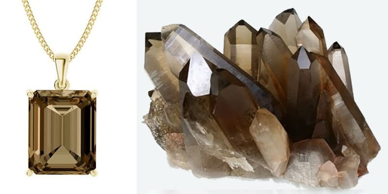 Thạch anh khói được sử dụng phổ biến trong trang sức phong thủy