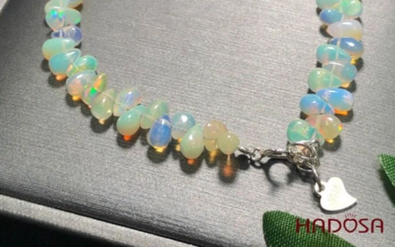 Vòng đá Opal mix trắng tại Hadosa