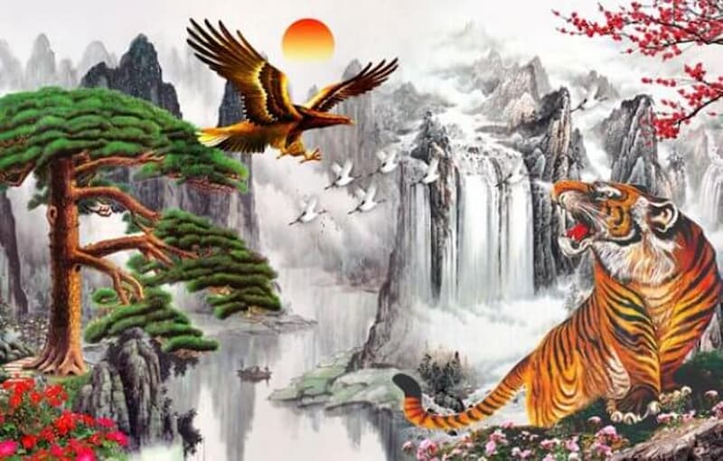 Tranh tượng trưng cho sức mạnh và quyền lực