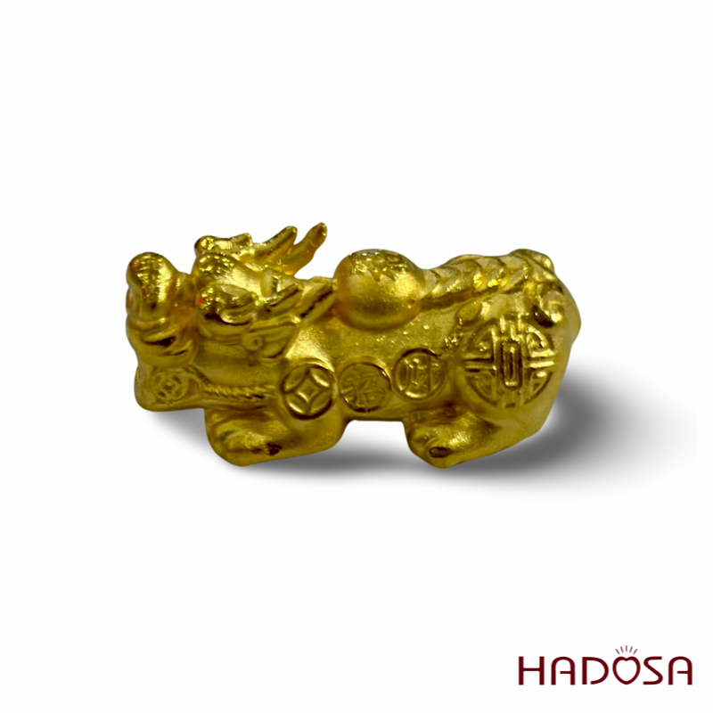 Charm Tỳ Hưu 24x11mm vàng 24K 3p6
