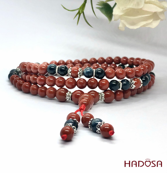 Chuỗi 108 hạt Ngọc Bích đỏ Jasper 6mm