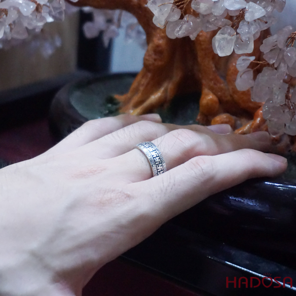 Nhẫn nam bạc Thái
