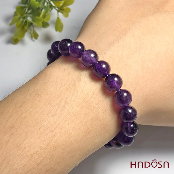 Vòng đá Thạch Anh Tím 09mm chuẩn 6A