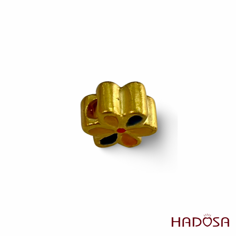 Charm hình hoạ tiết (màu) vàng 9999