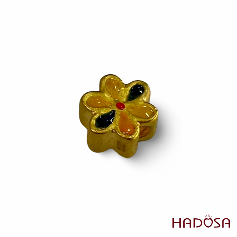 Charm hình hoạ tiết (màu) vàng 9999