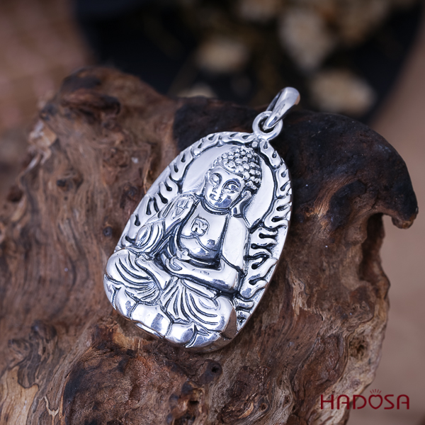 Mặt dây chuyền bạc Thái Phật bản mệnh Adida