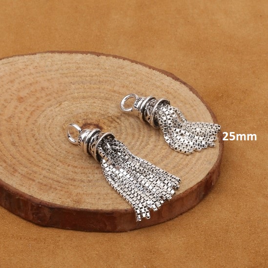 Mặt treo tua xích vuông 25*7mm