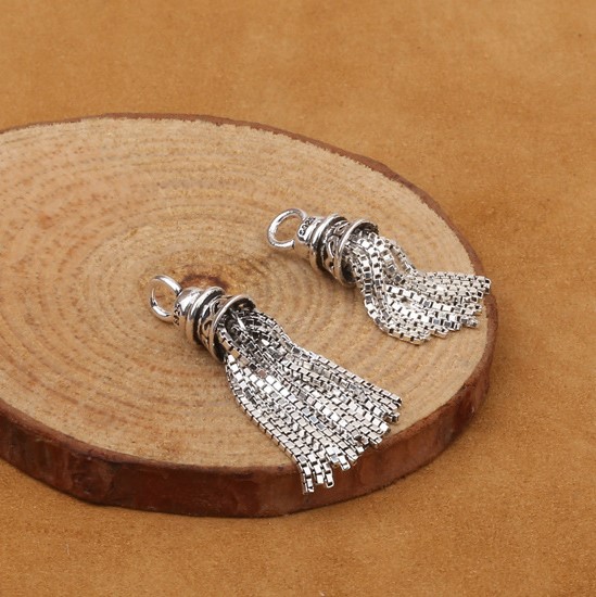 Mặt treo tua xích vuông 25*7mm