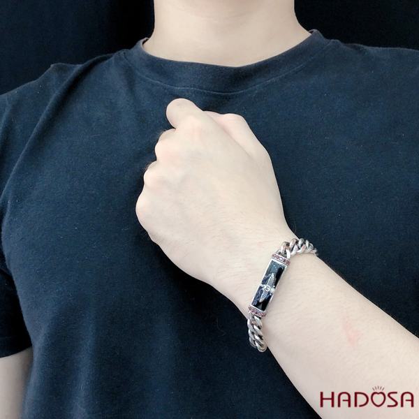 lắc tay nam bạc Đại Bàng 20cmx9mm