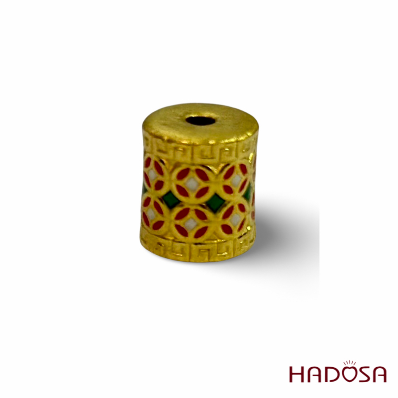 Charm lu thống kim tiền 11x10mm vàng 24K 3p75