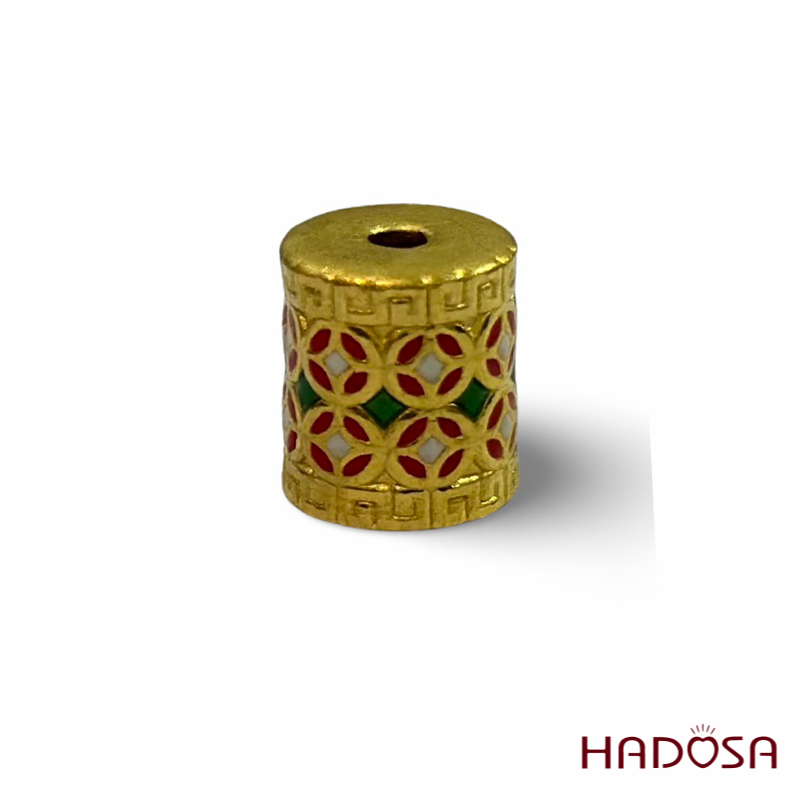 Charm lu thống kim tiền 11x10mm vàng 24K 3p75