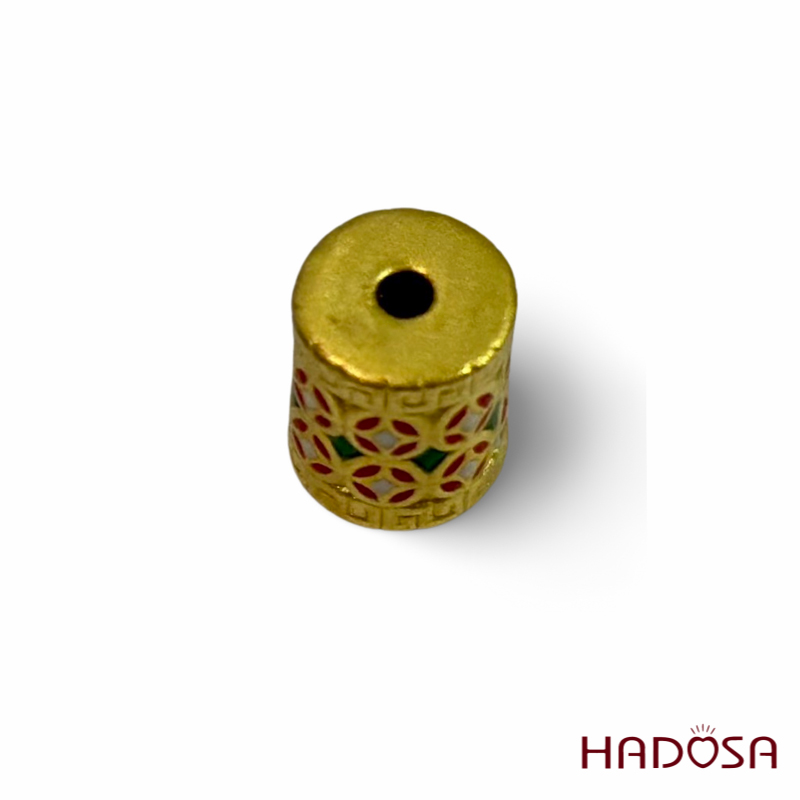 Charm lu thống kim tiền 11x10mm vàng 24K 3p75