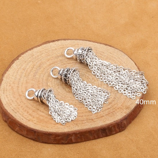 Mặt treo tua xích thường 40*7mm