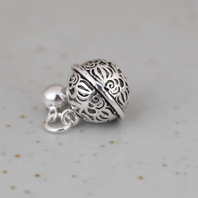 Mặt treo cầu hoa văn 16mm