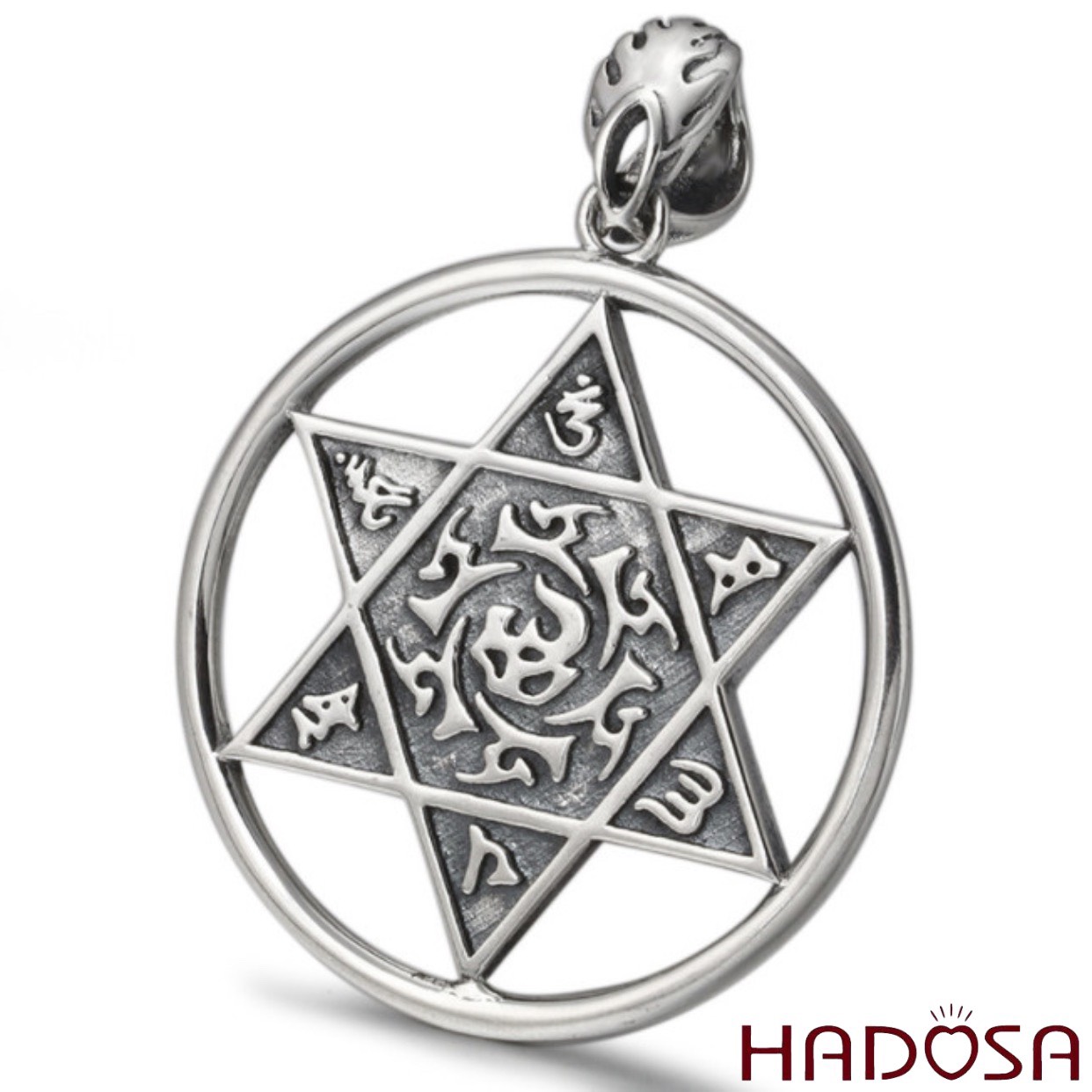 Mặt bạc dây chuyền nam 31mm