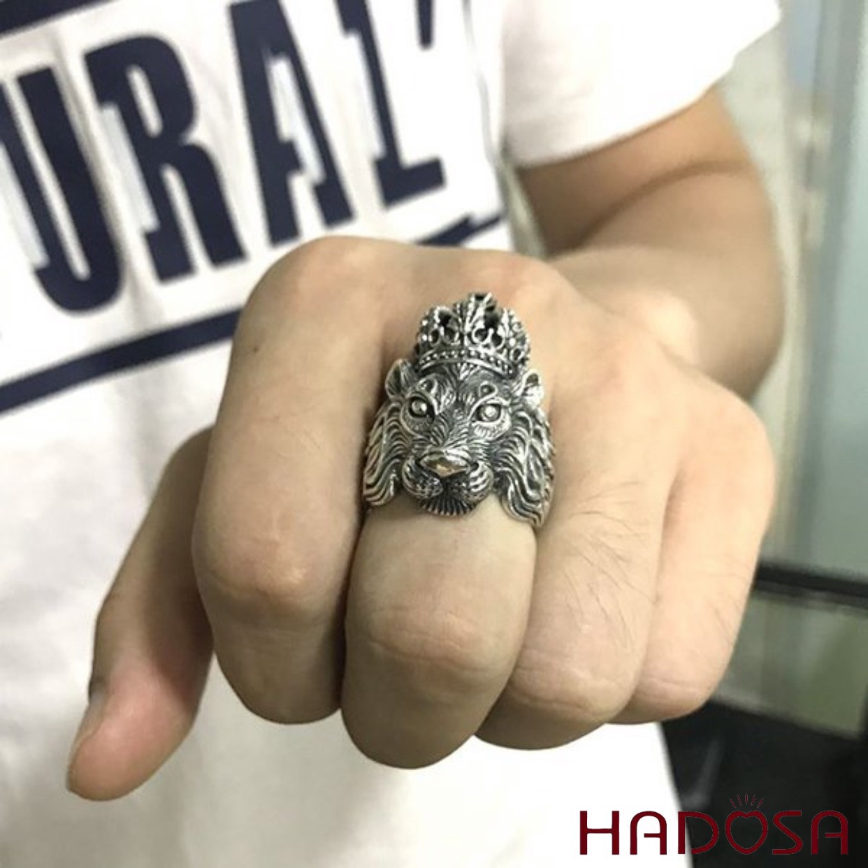 Nhẫn bạc Thái Sư Tử