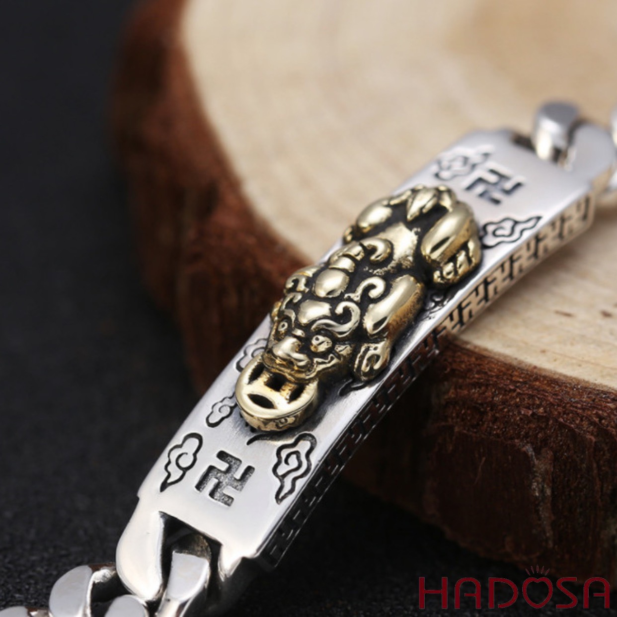 Lắc bạc thái Tỳ Hưu cao cấp