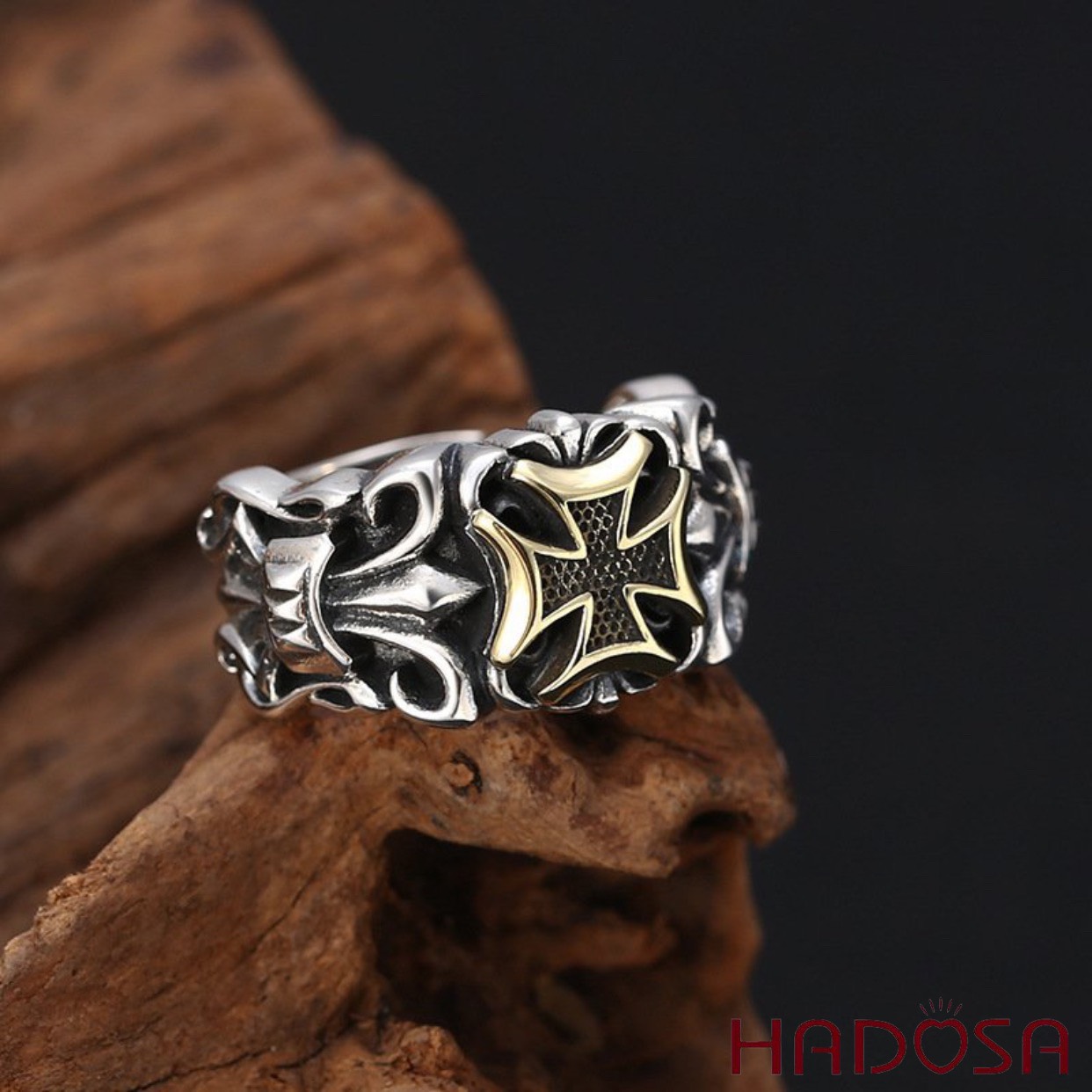 Nhẫn bạc Nam bạc Thái chorm heart