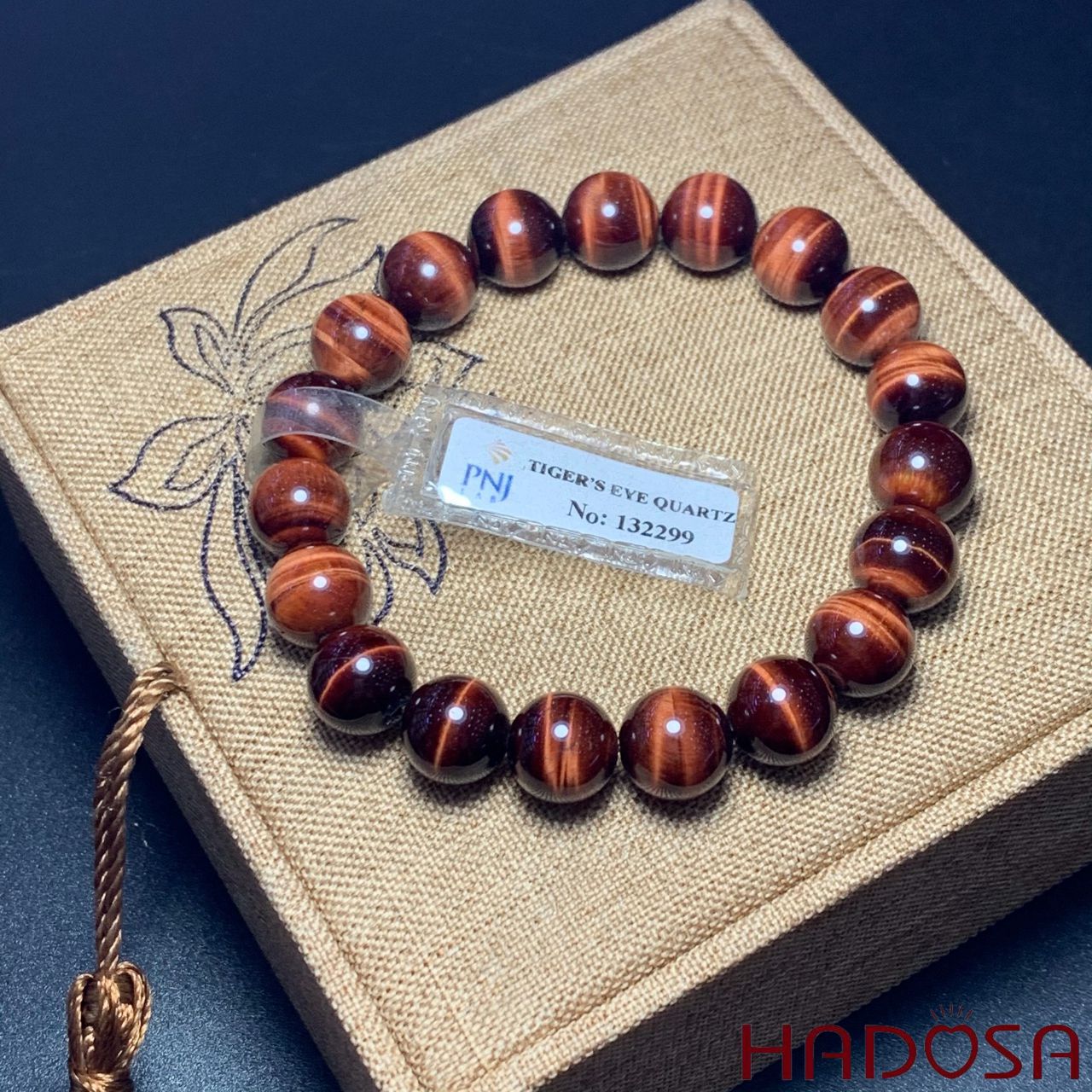 Vòng Thạch Anh Mắt Hổ Nâu Đỏ 10mm đặc biệt cao cấp chuẩn 6A