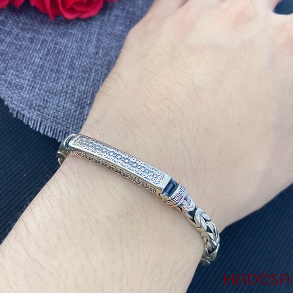 Vòng tay nam bạc thái cao cấp
