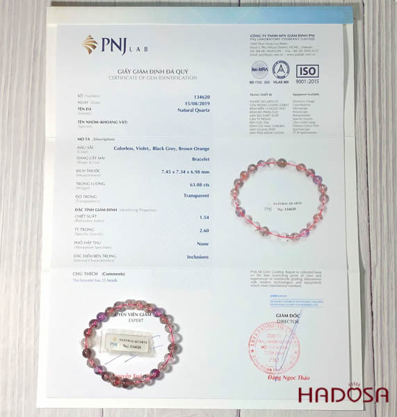 Vòng đá Supper Seven 7mm chuẩn 4A