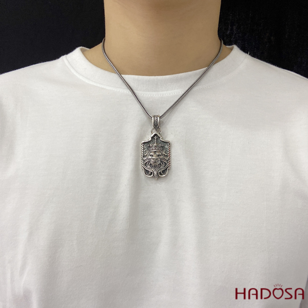 Mặt dây chuyền bằng bạc Thái 63*28mm