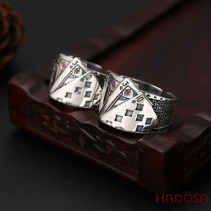 Nhẫn bạc Thái sảnh bài