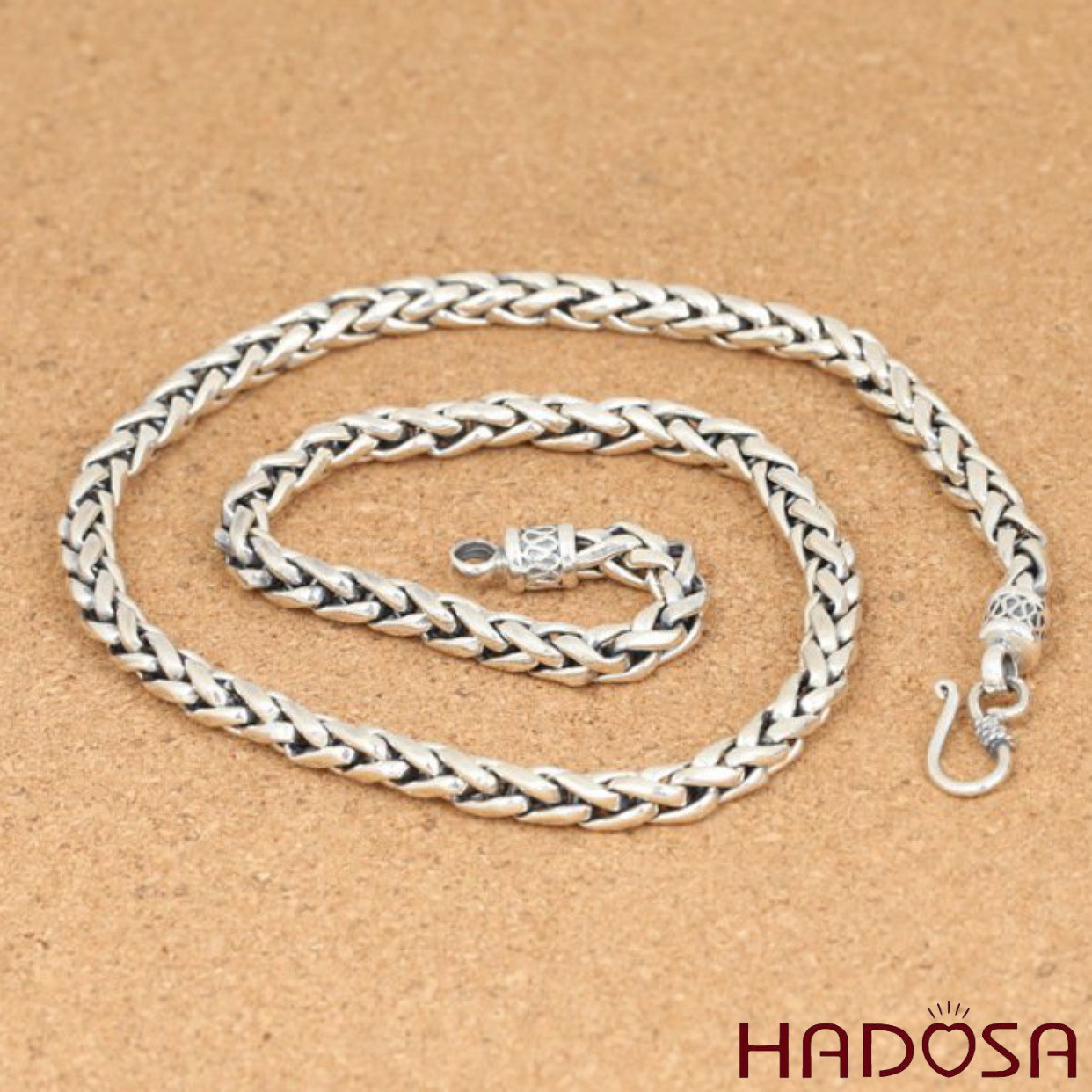 Vòng cổ nam chất bạc Thái