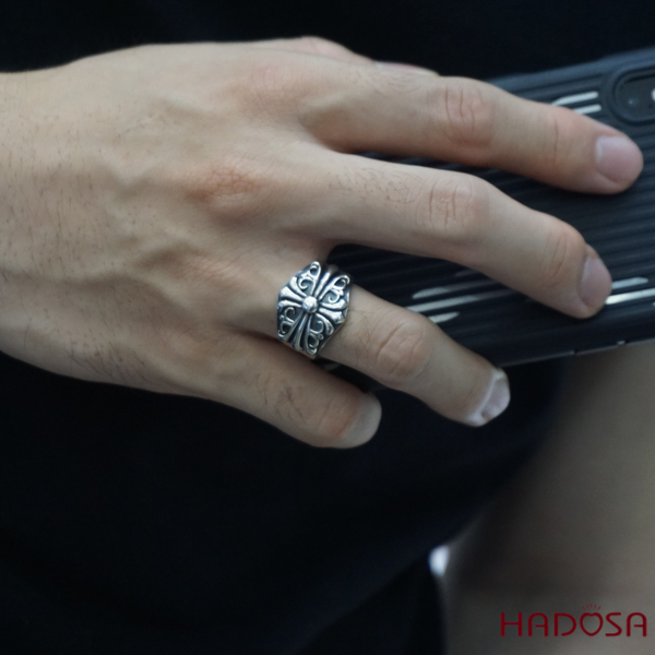 Nhẫn bạc nam Chorme Hearts