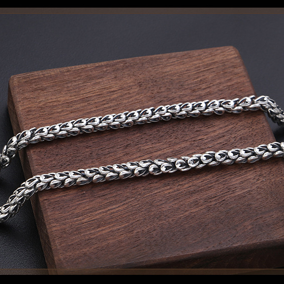 Dây chuyền vảy Rồng bạc Thái cho nam